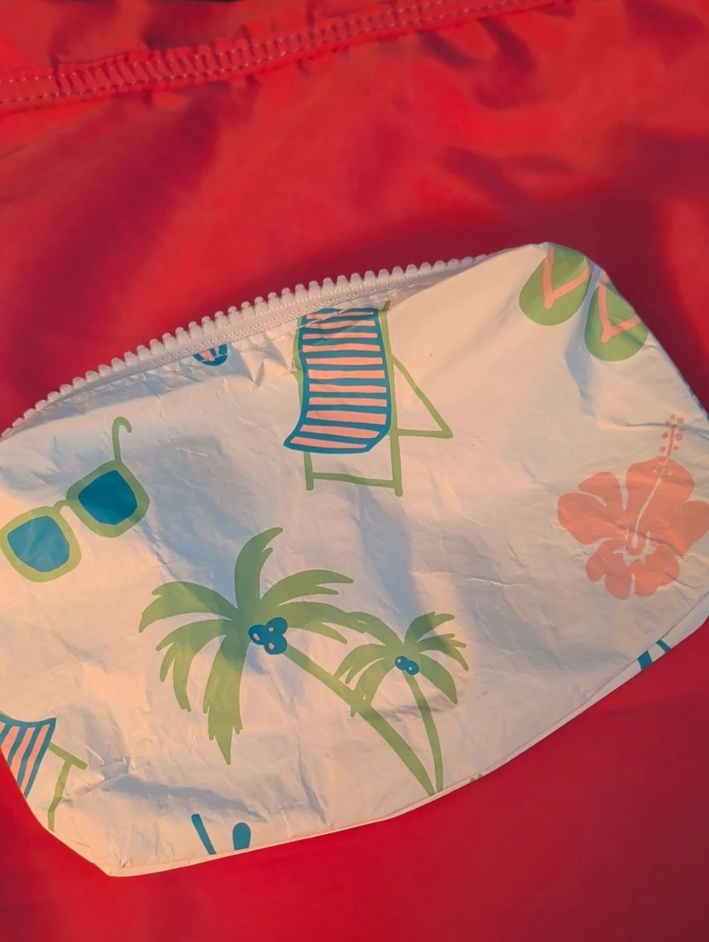 Aloha Collection Splash-Proof Mini Pouch Beach Zipper Bag